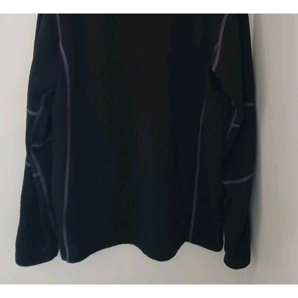 KUHL Revel 1/4 Zip Sweater Size Large Black Fleece Lined Active Pullover 3007 - Picture 8 of 10